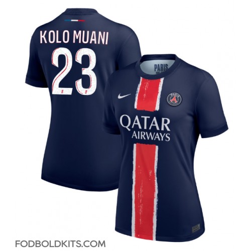 Paris Saint-Germain Randal Kolo Muani #23 Hjemmebanetrøje Dame 2024-25 Kortærmet